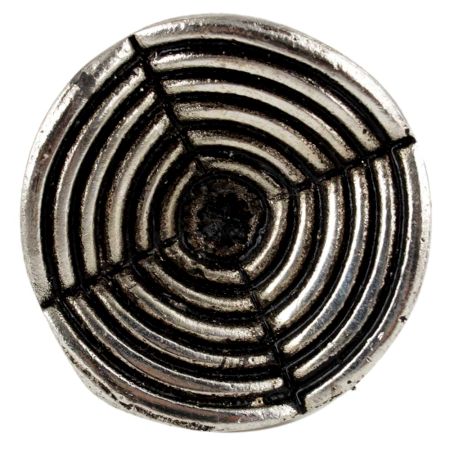 Round Strip Antique Silver Aluminium Cabinet Knob